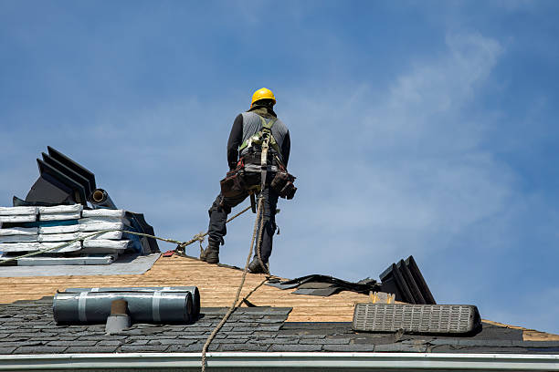 Professional Gutter Installation technician working in Cataldo, ID